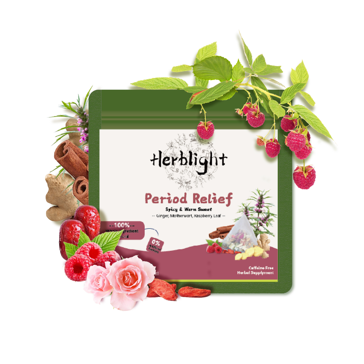 Period Relief-Soothe Period Cramps Naturally - HERBLIGHT