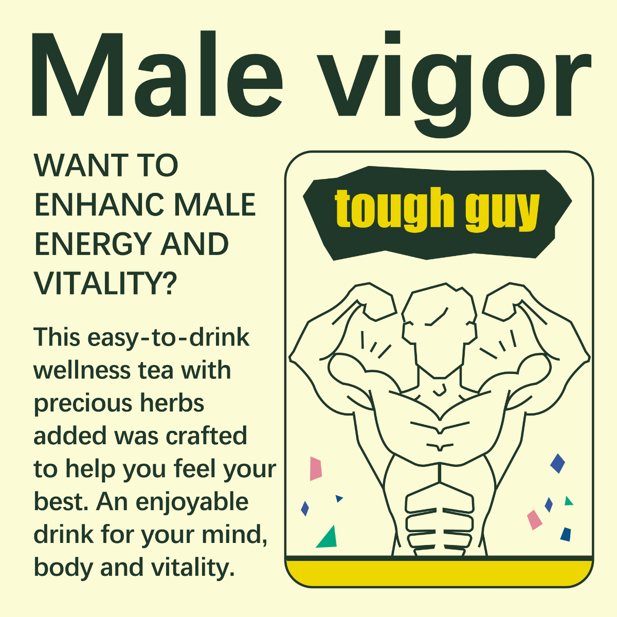 Male Vigor - Enhance male energy and vitality - HERBLIGHT