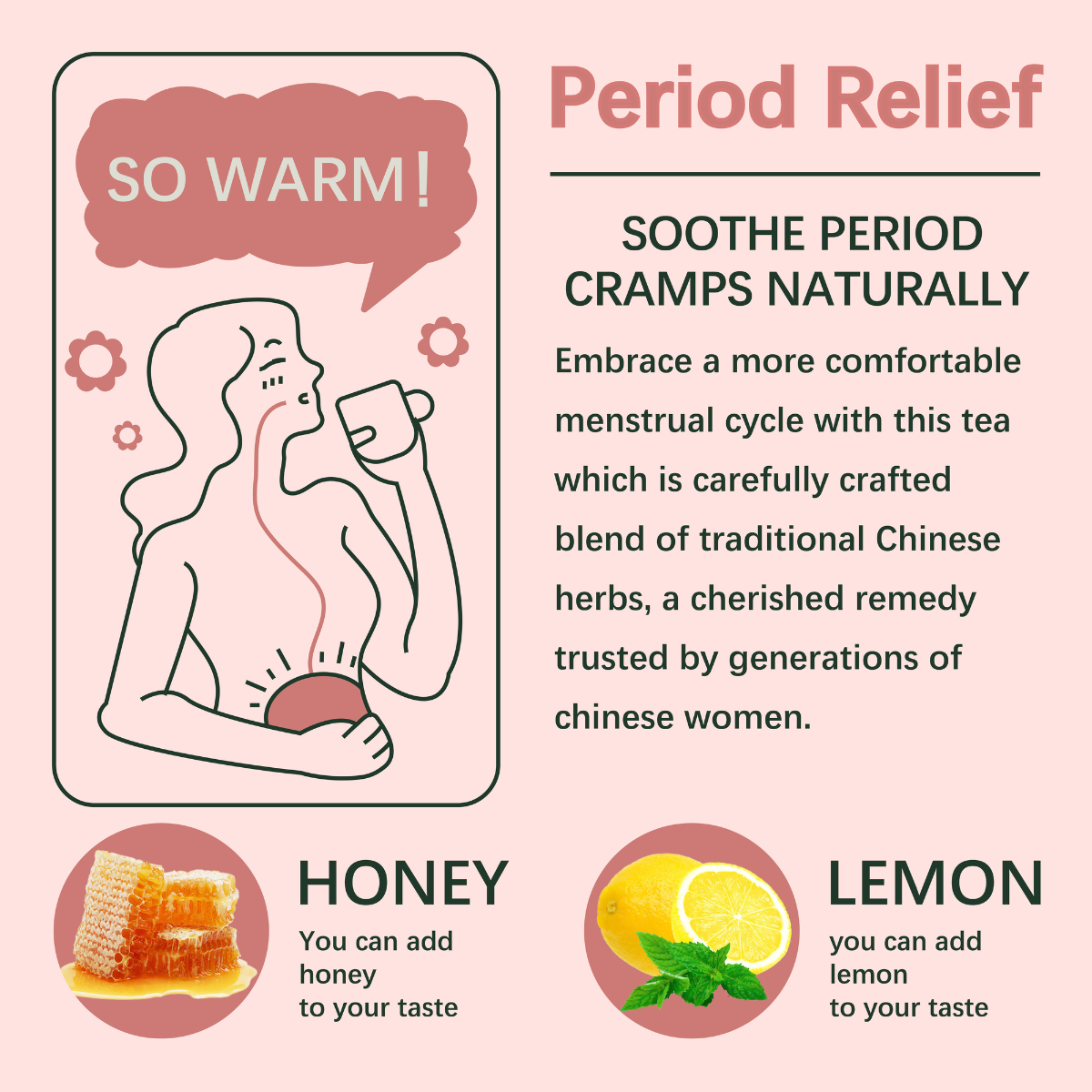 Period Relief-Soothe Period Cramps Naturally - HERBLIGHT