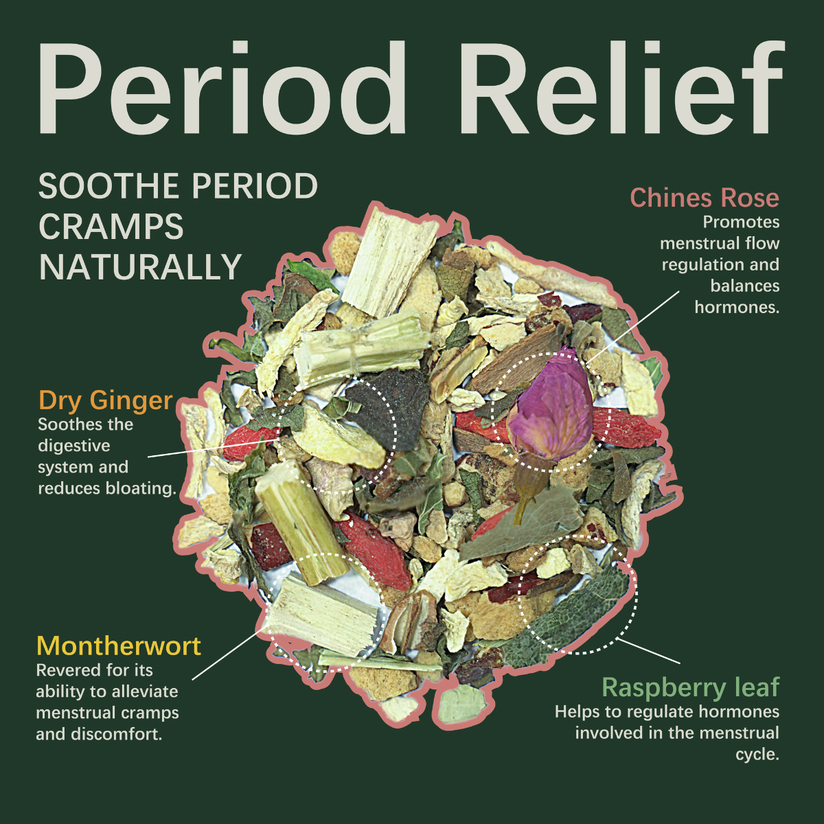 Period Relief-Soothe Period Cramps Naturally - HERBLIGHT