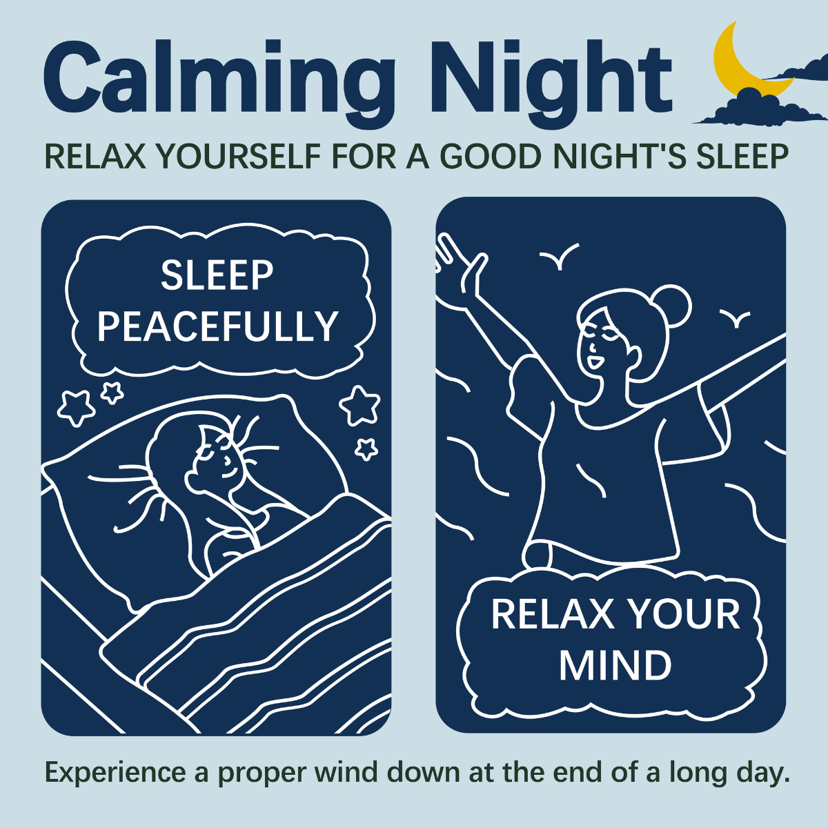 HERBLIGHT Herblight Calming Night Herbal Tea - Sleep Support & Stress Relief | Ashwagandha, Chamomile, Lavender& Licorice| Caffeine Free | pure Natural, No flavors | 2.6oz(75g) | 15 Tea Bags