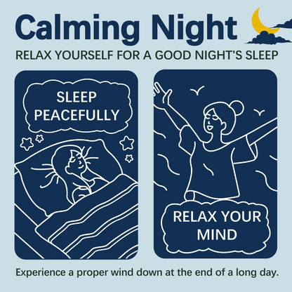 HERBLIGHT Herblight Calming Night Herbal Tea - Sleep Support & Stress Relief | Ashwagandha, Chamomile, Lavender& Licorice| Caffeine Free | pure Natural, No flavors | 2.6oz(75g) | 15 Tea Bags