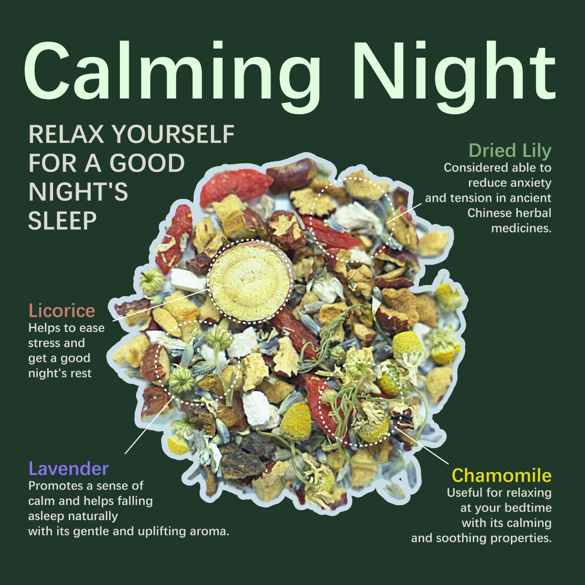 Calming Night-Relax yourself for a good night's sleep - HERBLIGHT